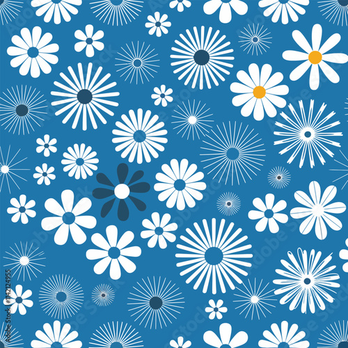 seamless pattern with flowers