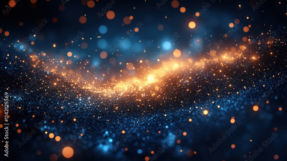 Obraz premium abstract bokeh background for christmas new year and other design copy space