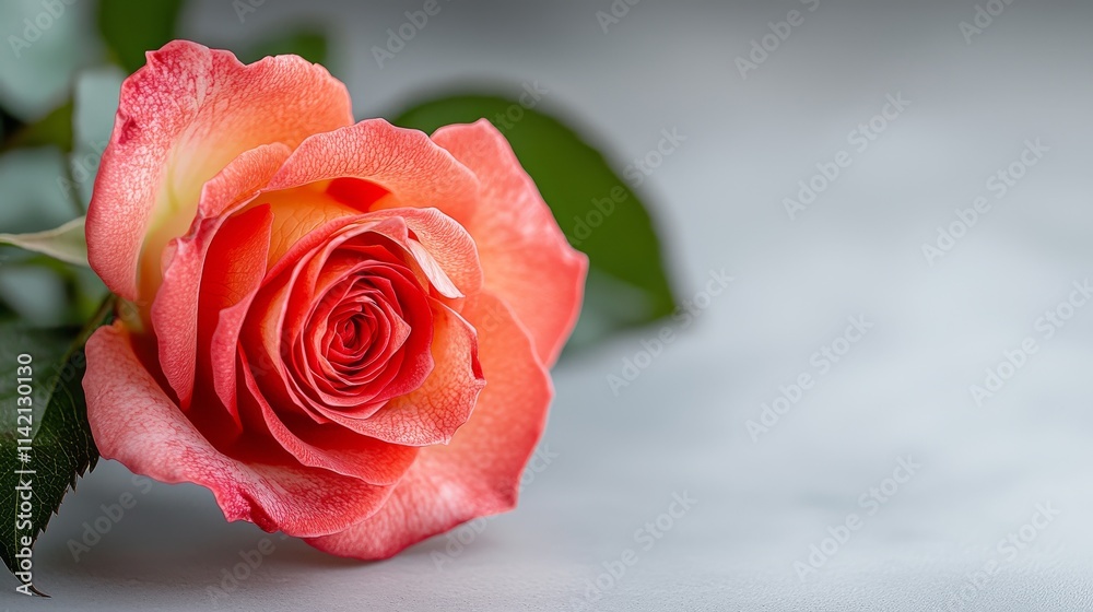 Fototapeta premium Beautiful Rose with Water Droplets
