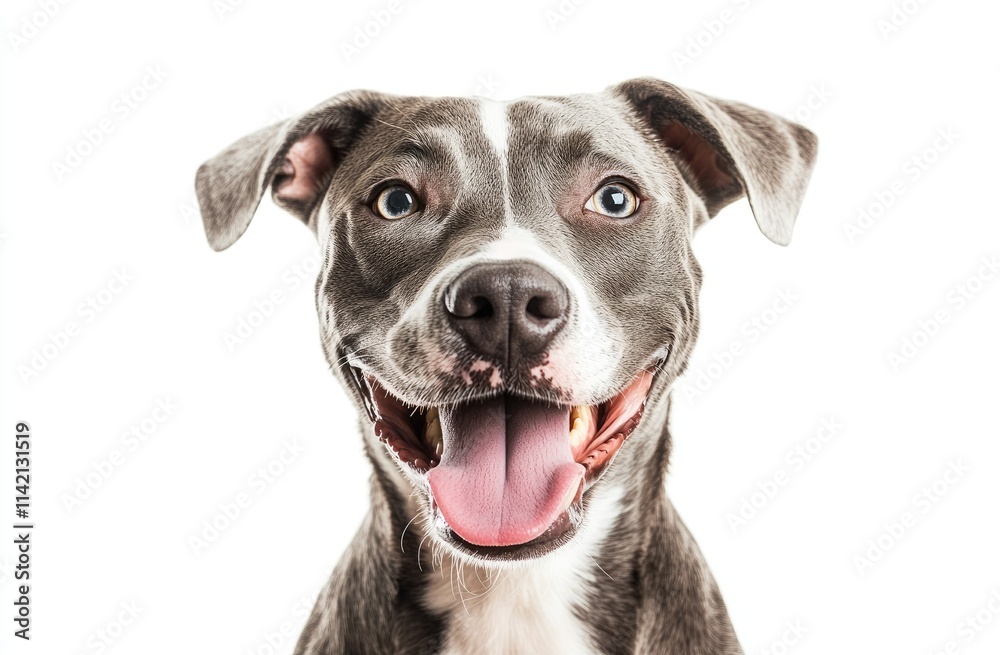 A black dog is smiling at the camera with its tongue out A black dog is smiling at the camera with its tongue out