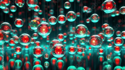 background with Christmas ornaments