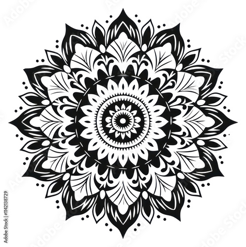 PNG Mandala drawing pattern sketch.