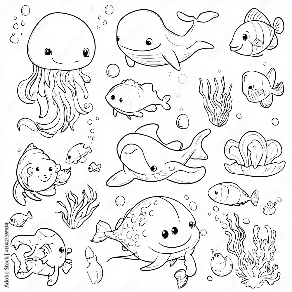 Naklejka premium animals set