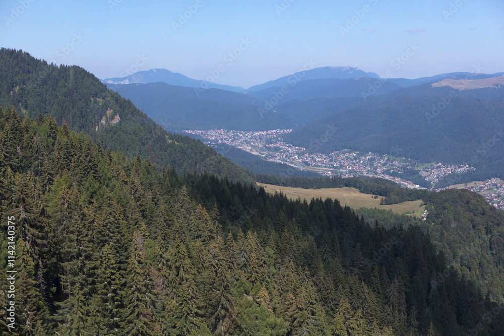Romania mountain landscape on a cloudy summer day Romania mountain landscape on a cloudy summer day