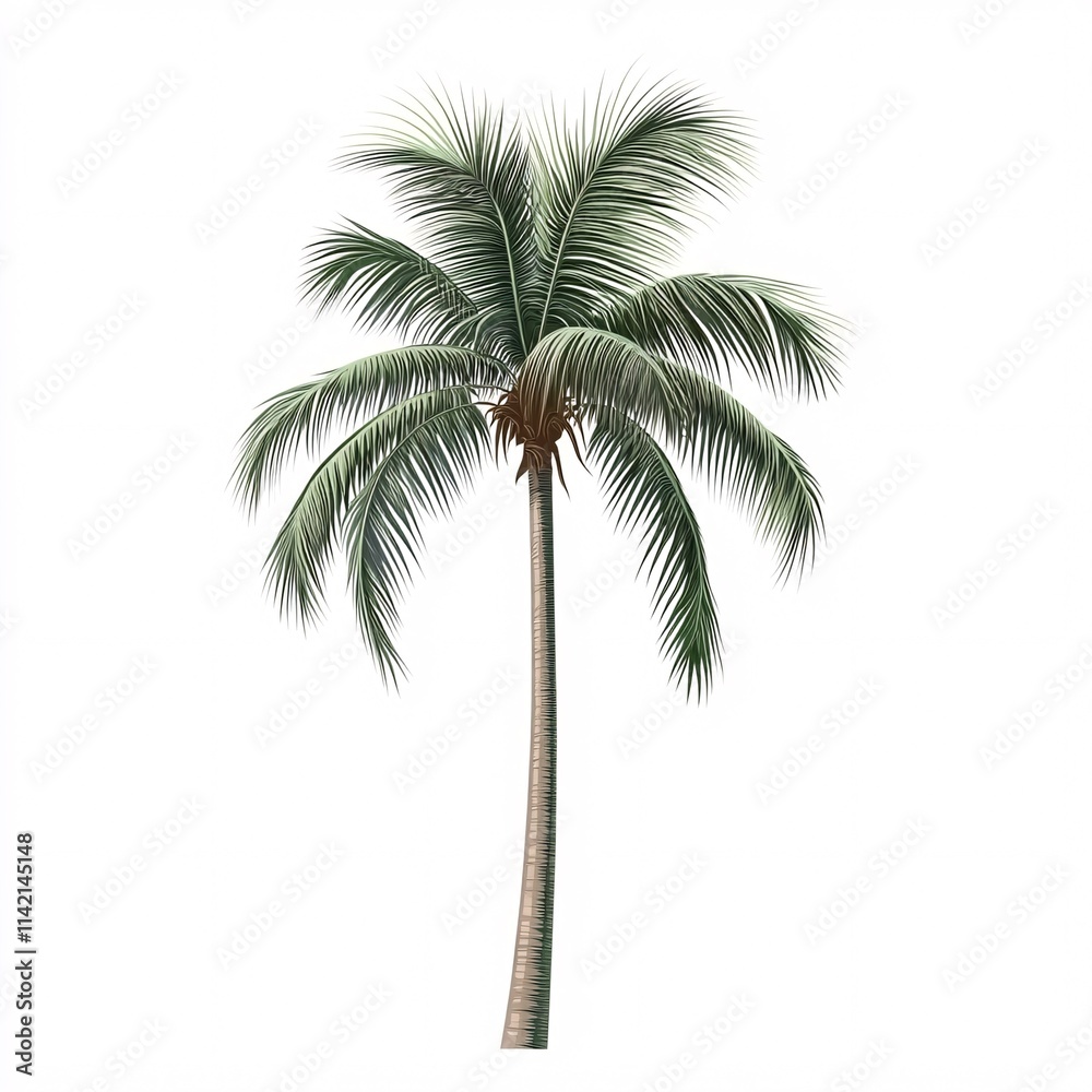 Obraz premium palm tree isolated on white