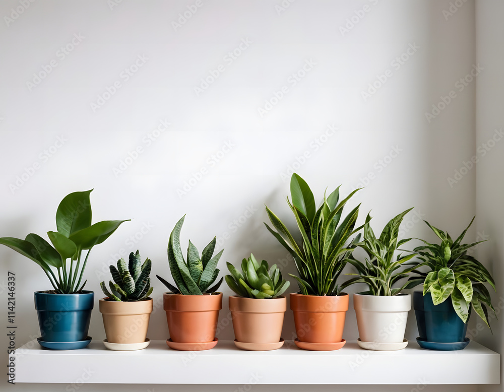 Fototapeta premium gardening home decoration plant in a flowerpot climate change concept
