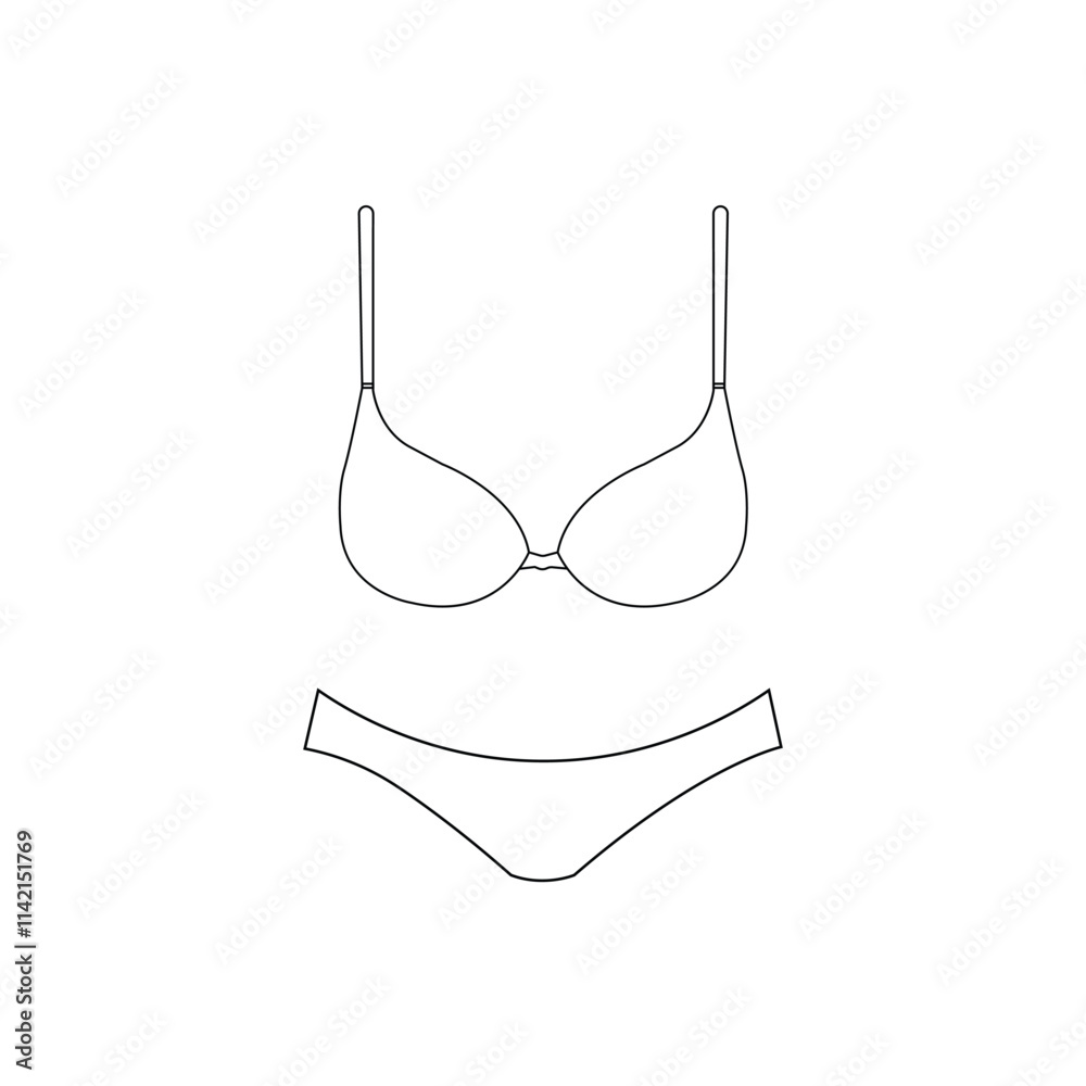 Underwear vector icon.Outline vector icon isolated on white background underwear. Underwear vector icon.Outline vector icon isolated on white background underwear.