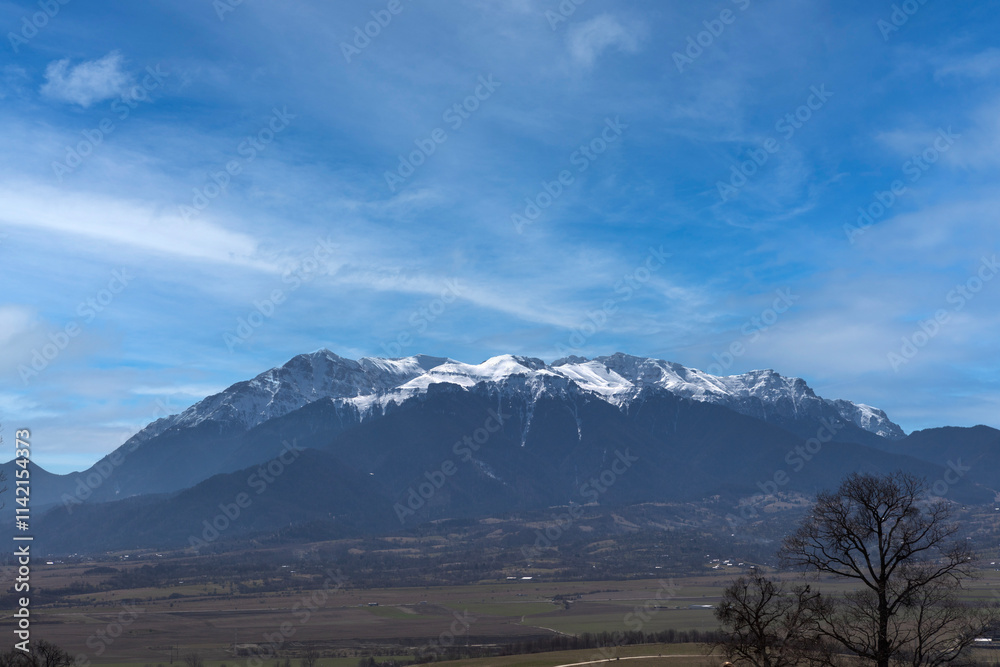 Romania landscape on a summer cloudy day Romania landscape on a summer cloudy day