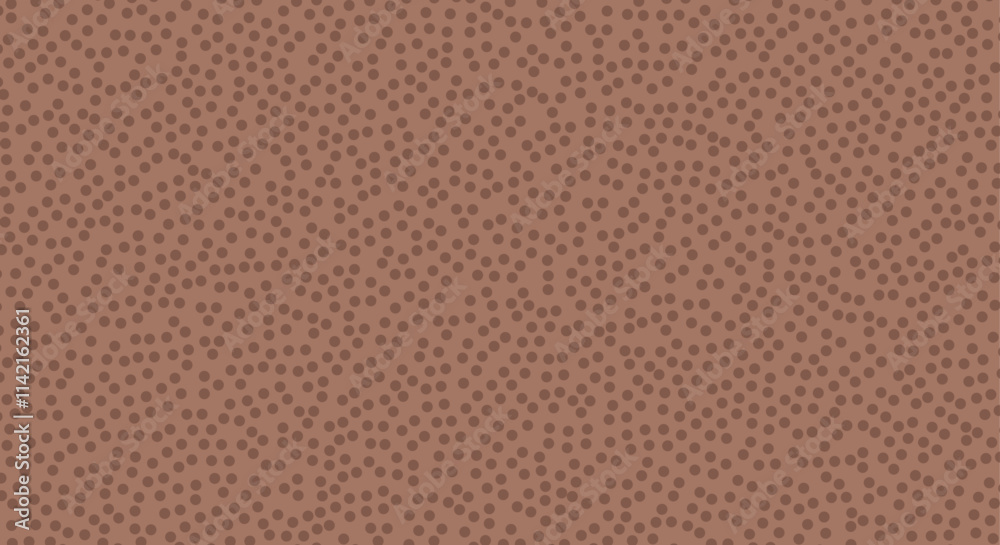 Fototapeta premium Mocha Mouse vector polka dot background. Soft abstract background design. Modern dot pattern in mocha mousse tones. Premium soft dotted texture for business banner