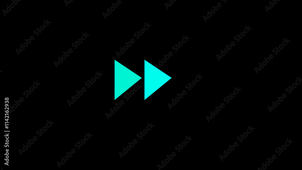 Fast Forward icon. Modern user media interface directional fast forward arrow icon Fast Forward icon. Modern user media interface directional fast forward arrow icon