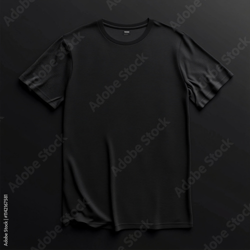 black thsirt mockup photo