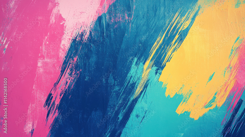 Vibrant Digital Background with Artistic Brushstroke Design in Bold Colors Vibrant Digital Background with Artistic Brushstroke Design in Bold Colors