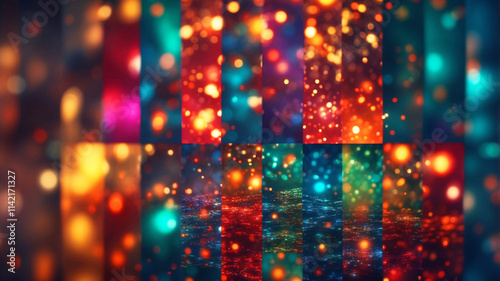An abstract luminescent artwork with a captivating glow, featuring a rich blend of colors and mystical ambiance.