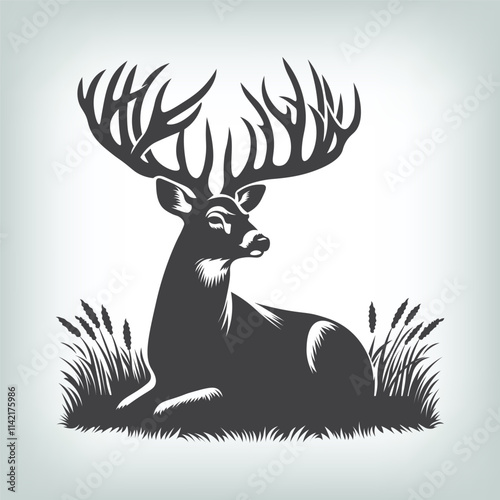 Classic white-tailed deer art for hunting, rustic, or woodland-inspired aesthetics.