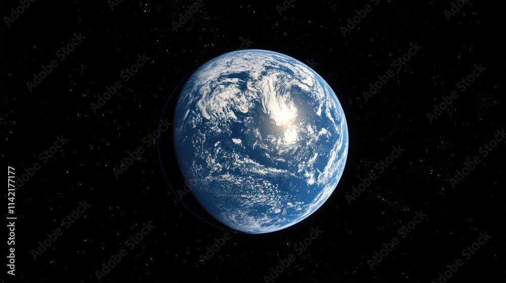 Stunning View of Earth from Space: A Celestial Masterpiece Stunning View of Earth from Space: A Celestial Masterpiece