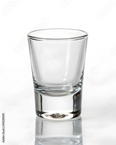 Wallpaper Mural Empty tequila shot glass on white background Torontodigital.ca