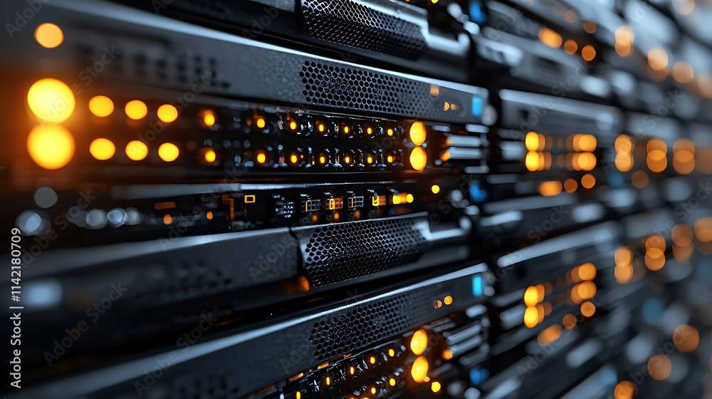 Illuminated Server Rack Data Center Technology Illuminated Server Rack Data Center Technology