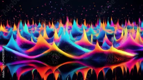 abstract digital waves background