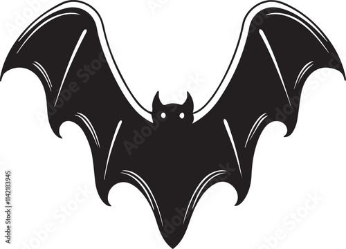 Bat vector Design black silhouette 