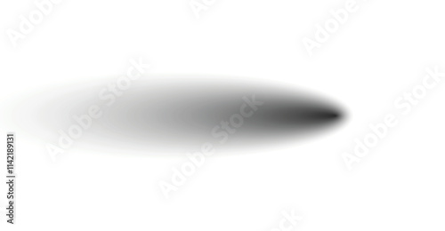 PNG Realistic round shadow and shadow effect. Png Oval drop shadows with soft edges on a transparent background. PNG shadow isolated on transparent background.