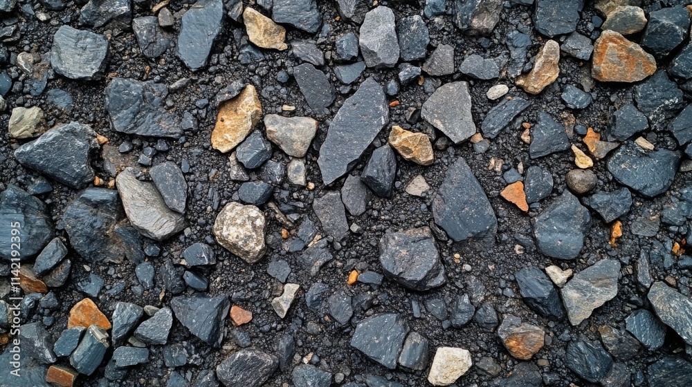 Dark Grey Rocks And Small Stones Texture Dark Grey Rocks And Small Stones Texture