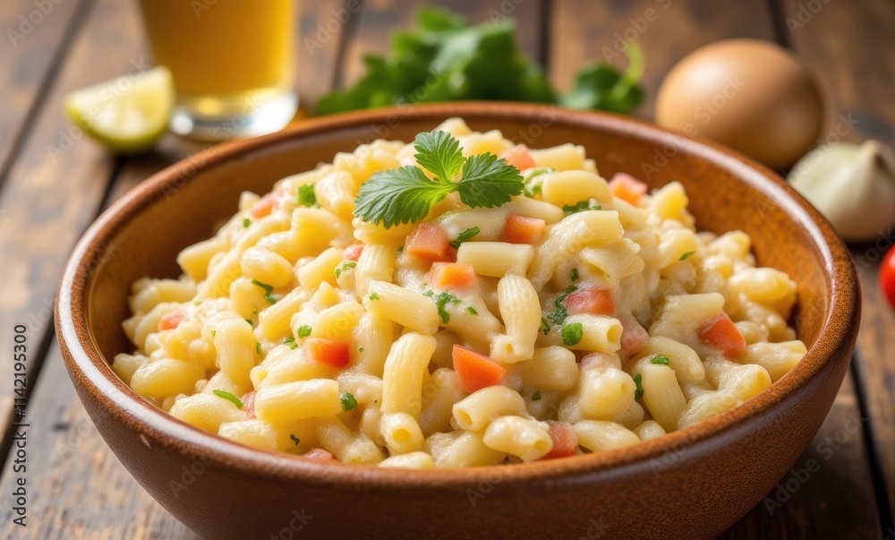 Creamy mac and cheese in a bowl Creamy mac and cheese in a bowl