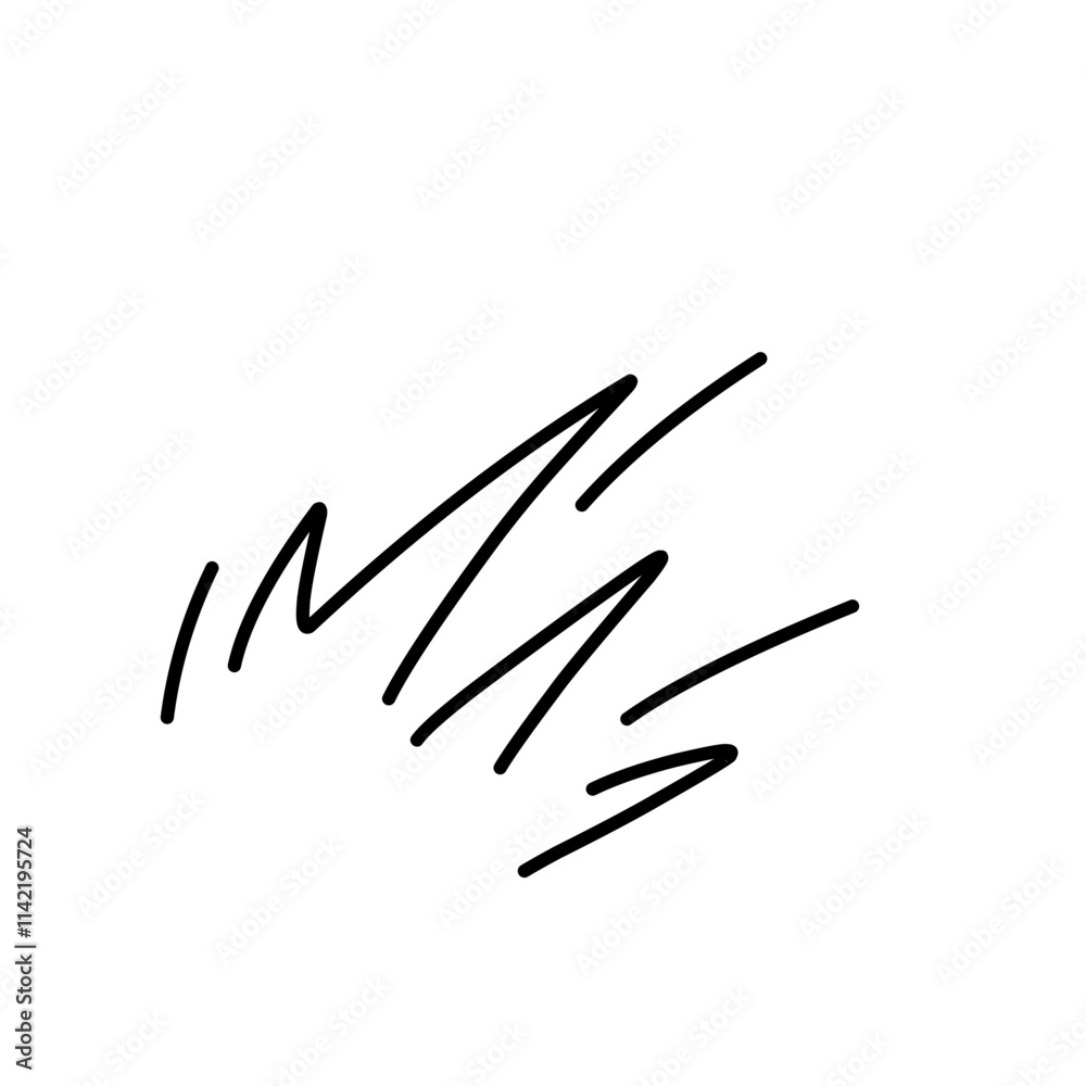 Wind line doodle Wind line doodle