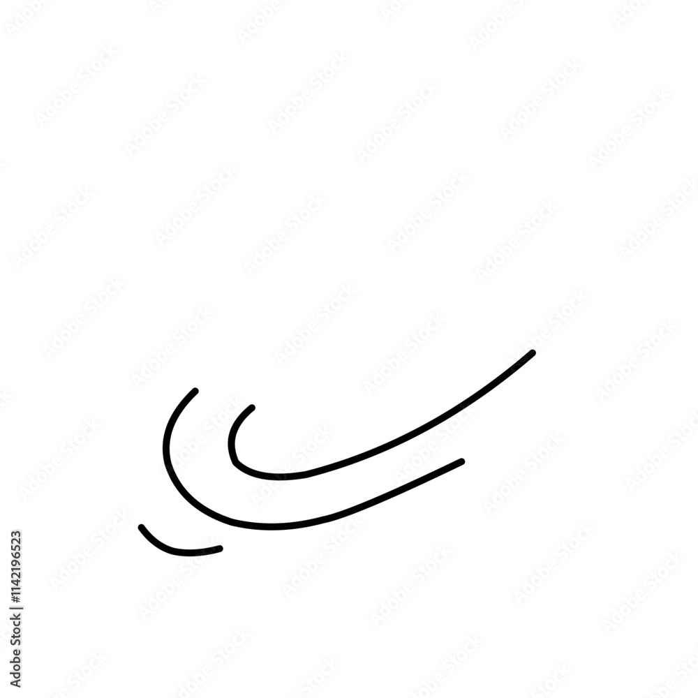 Wind line doodle Wind line doodle