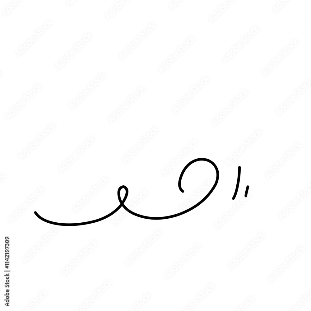Wind line doodle Wind line doodle