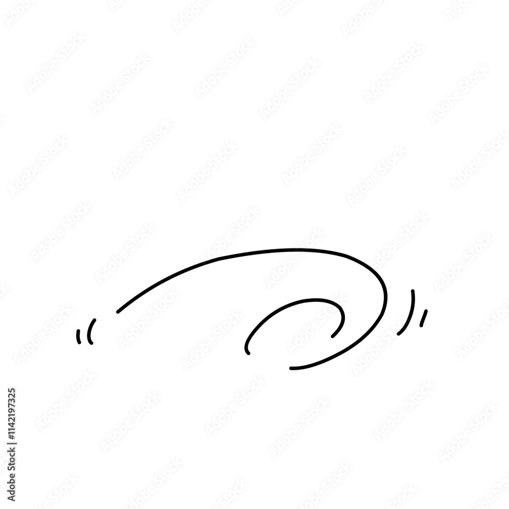 Wind line doodle Wind line doodle