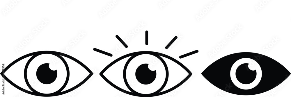 eye icon set. eyesight symbol , eye, view, vision icons in flat style. eye view icon sign vector eye icon set. eyesight symbol , eye, view, vision icons in flat style. eye view icon sign vector