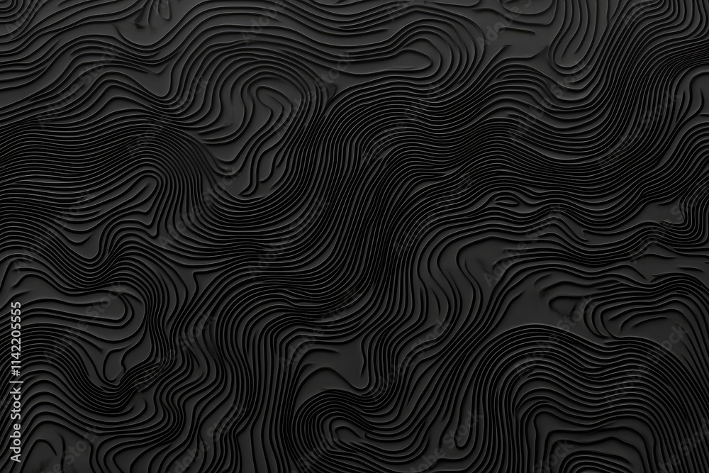 Abstract dark gray topographic lines texture background. Abstract dark gray topographic lines texture background.