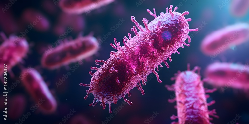 Fototapeta premium virus in cells