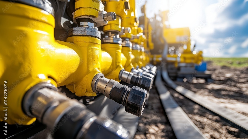 Fracturing Equipment in Motion on Rugged Terrain Fracturing Equipment in Motion on Rugged Terrain