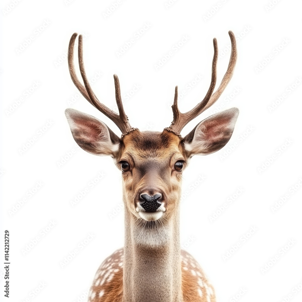 deer isolated on white background deer isolated on white background