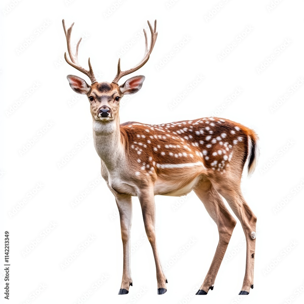 deer isolated on white background deer isolated on white background