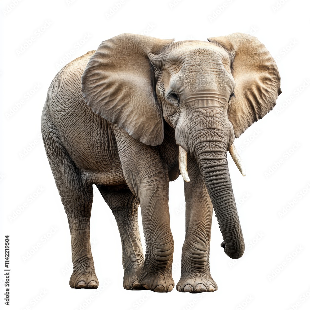 Obraz premium elephant isolated on white background