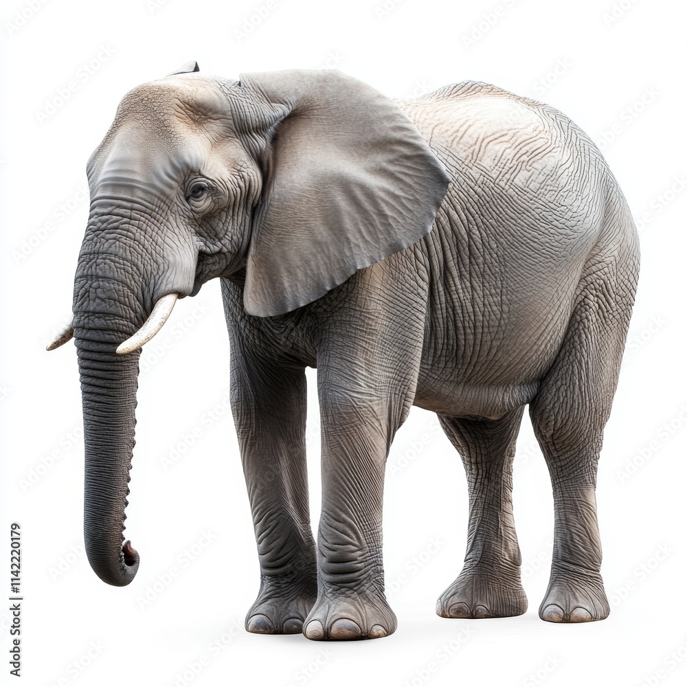 Obraz premium elephant isolated on white background