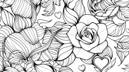 Wallpaper Mural Adult colouring book page	
 Torontodigital.ca
