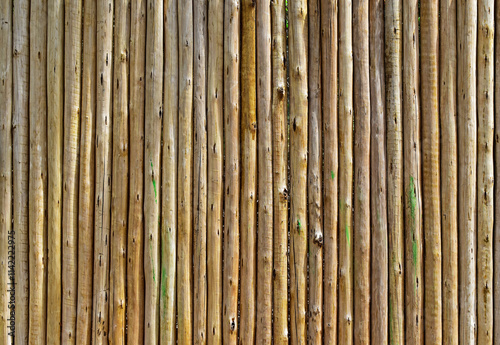 Obraz na płótnie Wooden fence on public park, Rio de Janeiro, Brazil w salonie