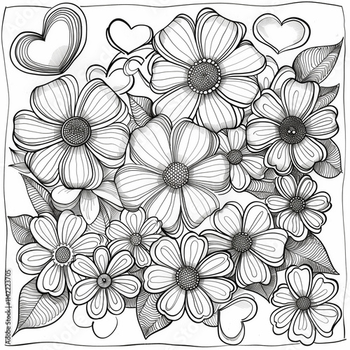 Wallpaper Mural Adult colouring book page	
 Torontodigital.ca