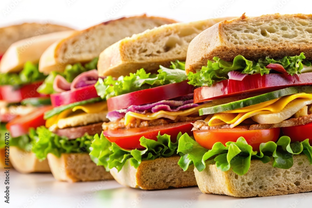Delicious Sandwich Close-up: High-Resolution Food Photography Images Delicious Sandwich Close-up: High-Resolution Food Photography Images