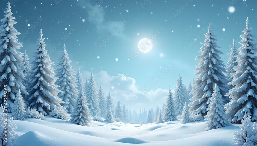 Fototapeta premium Christmas card with space for wishes