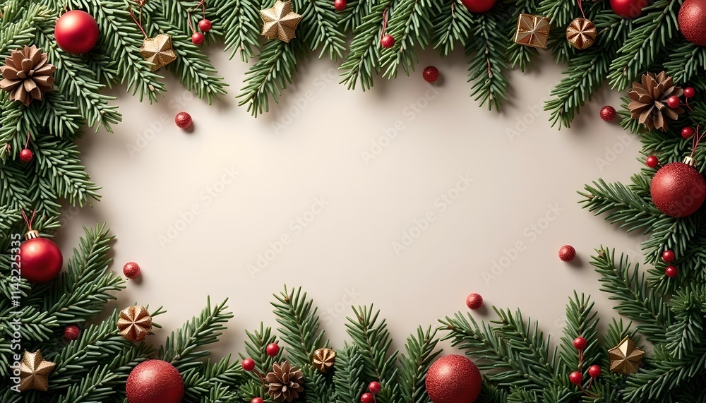 Christmas card with space for wishes Christmas card with space for wishes