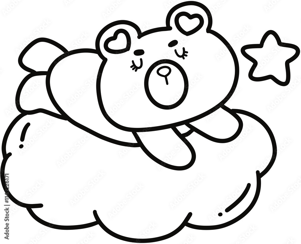 Naklejka premium Bear