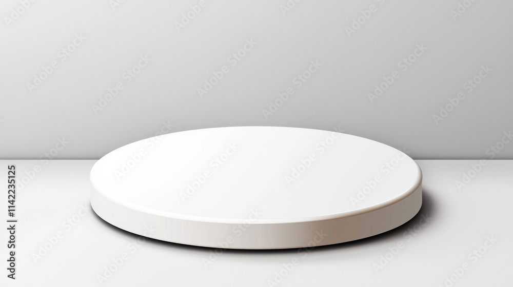 smooth, circular podium with neutral tones, perfect for showcasing products or presentations smooth, circular podium with neutral tones, perfect for showcasing products or presentations