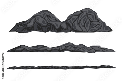 vector stone assets in one set