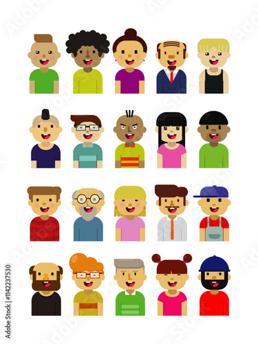 collection of vector people characters