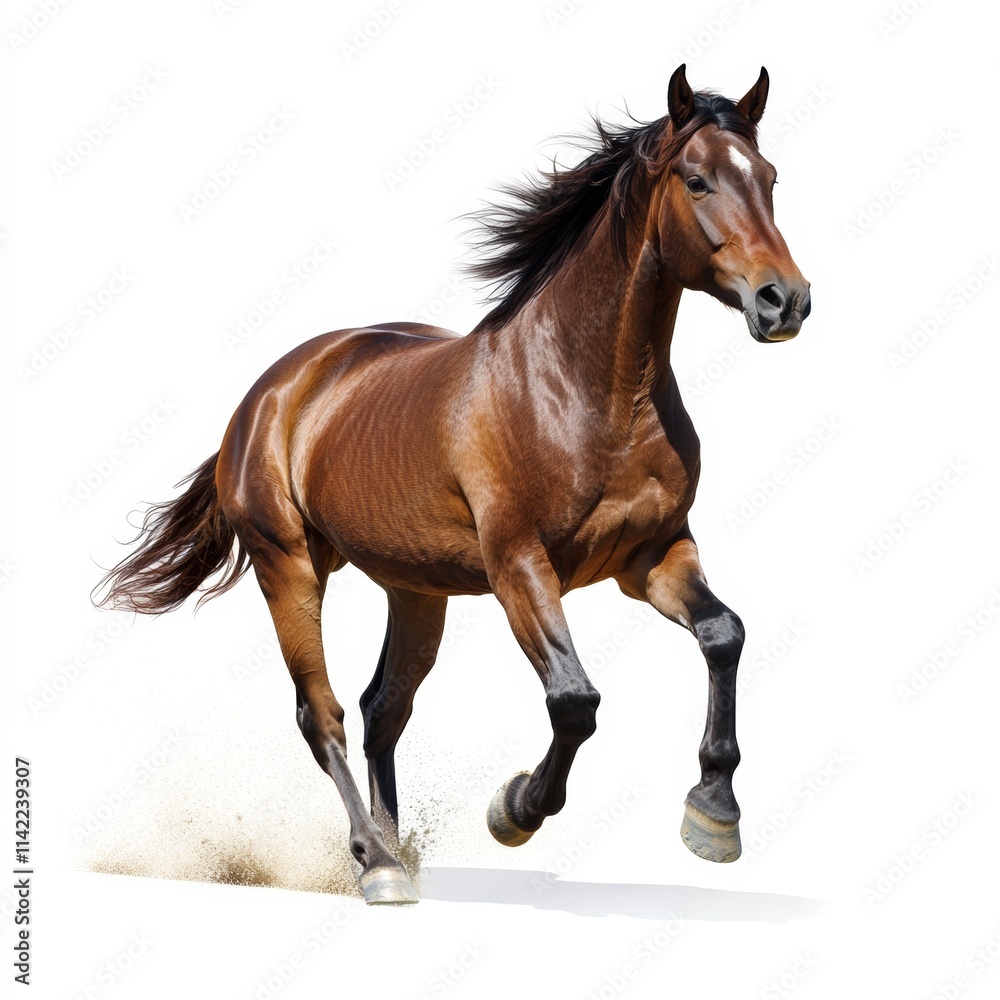 Obraz premium horse isolated on white background