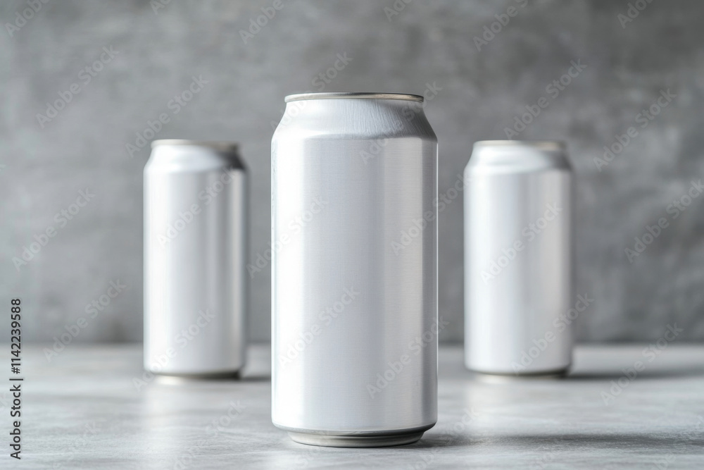 White large tall beer or soda aluminum can mockup. White large tall beer or soda aluminum can mockup.